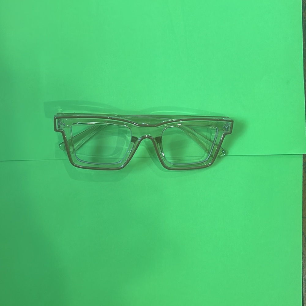 Stylish Tan Square Frame Glasses - Picture 3 of 7